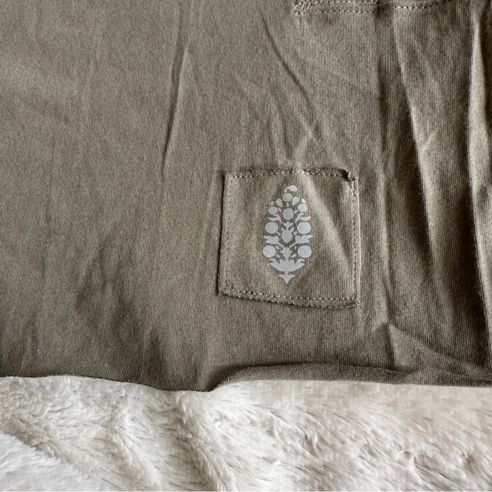 NWOT Free People Inspire Logo Tank in sage stone combo buti, S - Picture 8 of 11